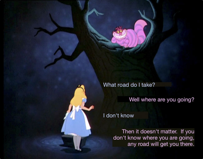 Alice Asks What Road Should I Take